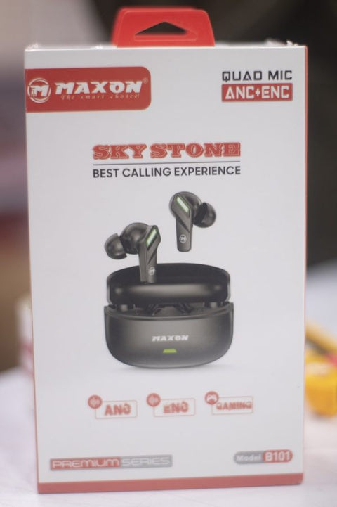 Maxon B-101 Sky Stone Earbuds Noise Cancellation (anc) Bluetooth Version: Bt 5.4